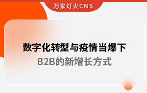 數(shù)字化轉型與疫情當爆下，B2B的新增長方式｜萬家推云平臺